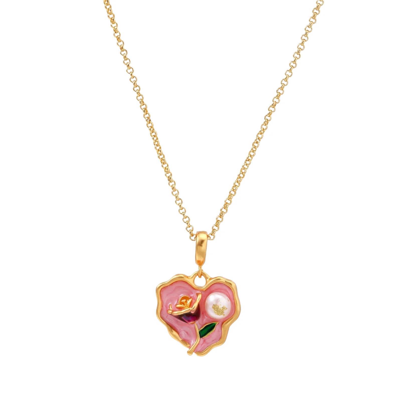 Rose Garden Heart Necklace