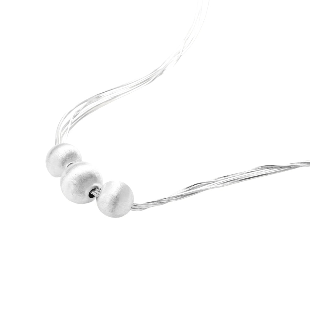 Silver Strand Layers Necklace