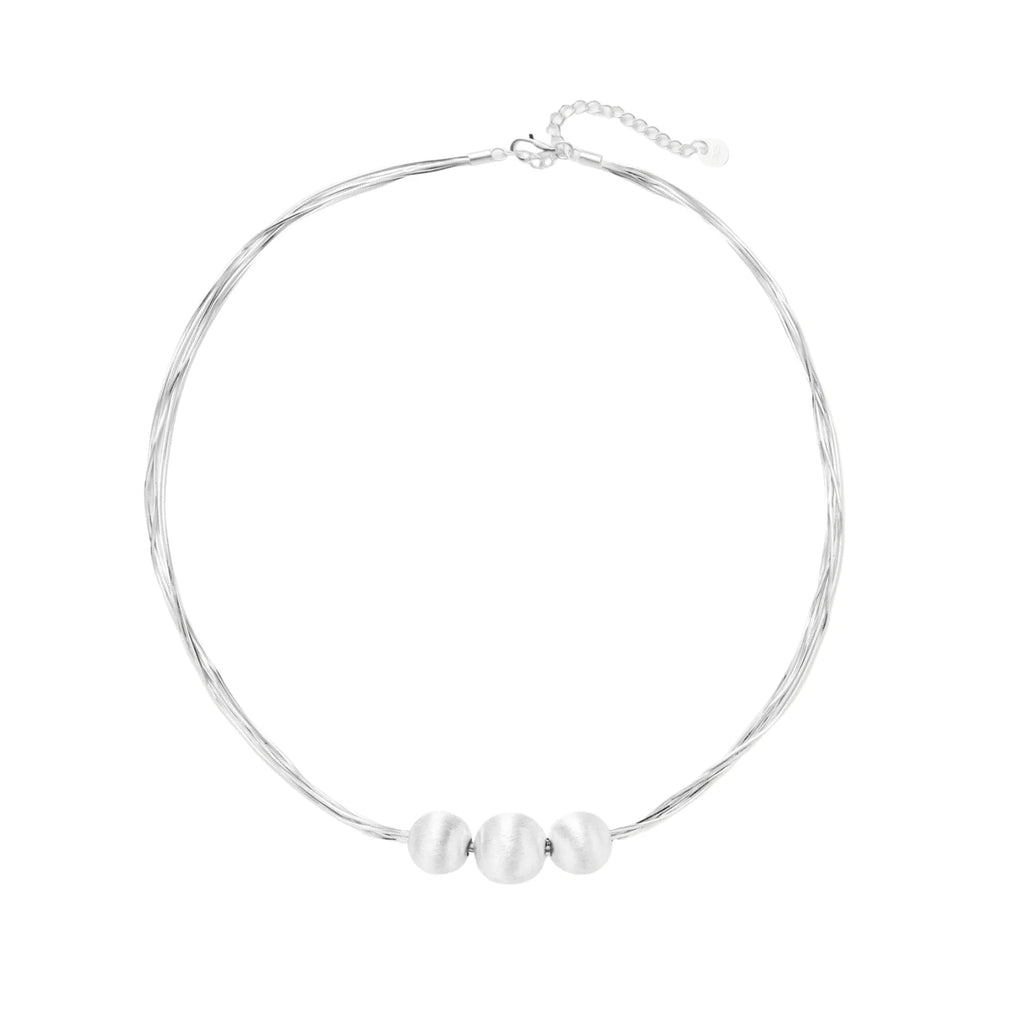 Silver Strand Layers Necklace