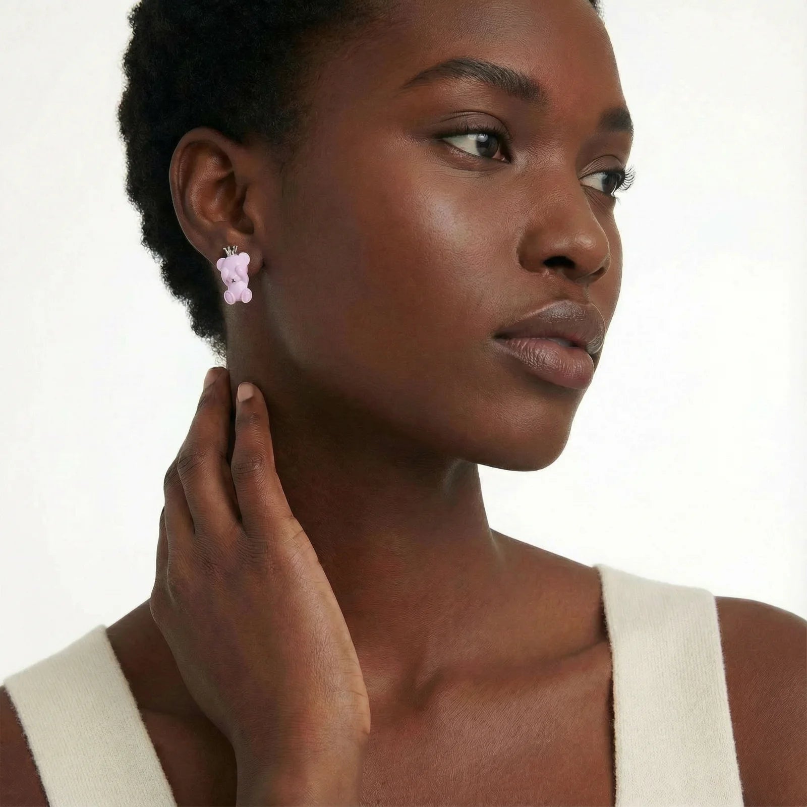 Crown Princess Bear Studs