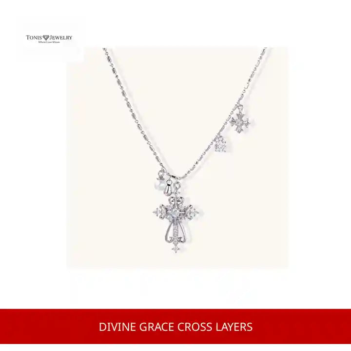 Divine Grace Cross Layers by@Outfy
