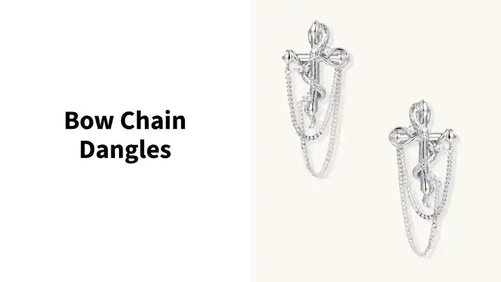 Bow Chain Dangles by@Outfy