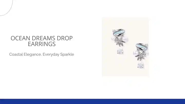 Ocean Dreams Drop Earrings by@Outfy