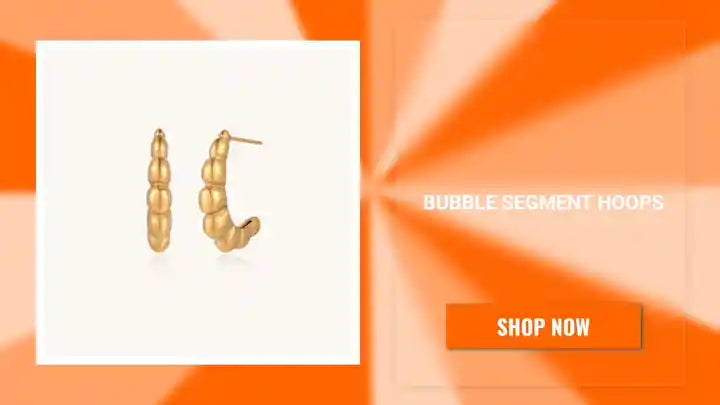 Bubble Segment Hoops by@Outfy