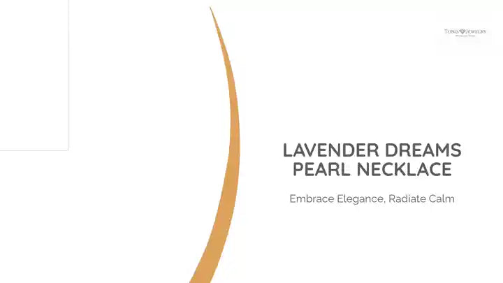 Lavender Dreams Pearl Necklace by@Outfy