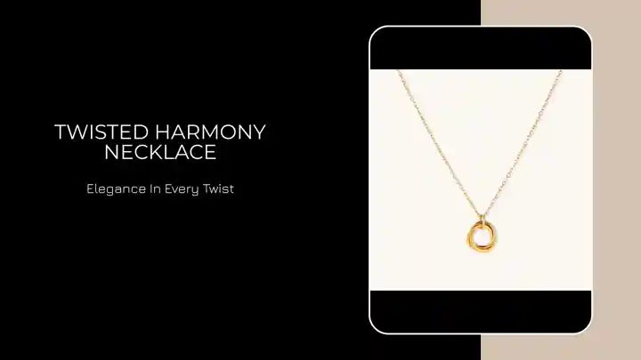 Twisted Harmony Necklace by@Outfy