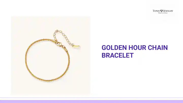 Golden Hour Chain Bracelet by@Outfy