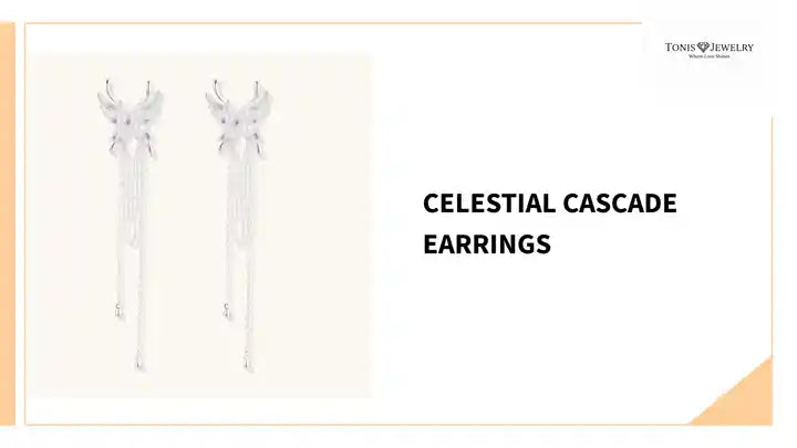 Celestial Cascade Earrings by@Outfy