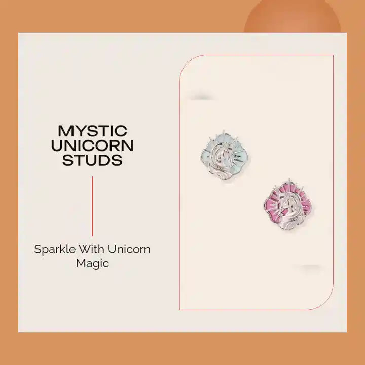 Mystic Unicorn Studs by@Outfy