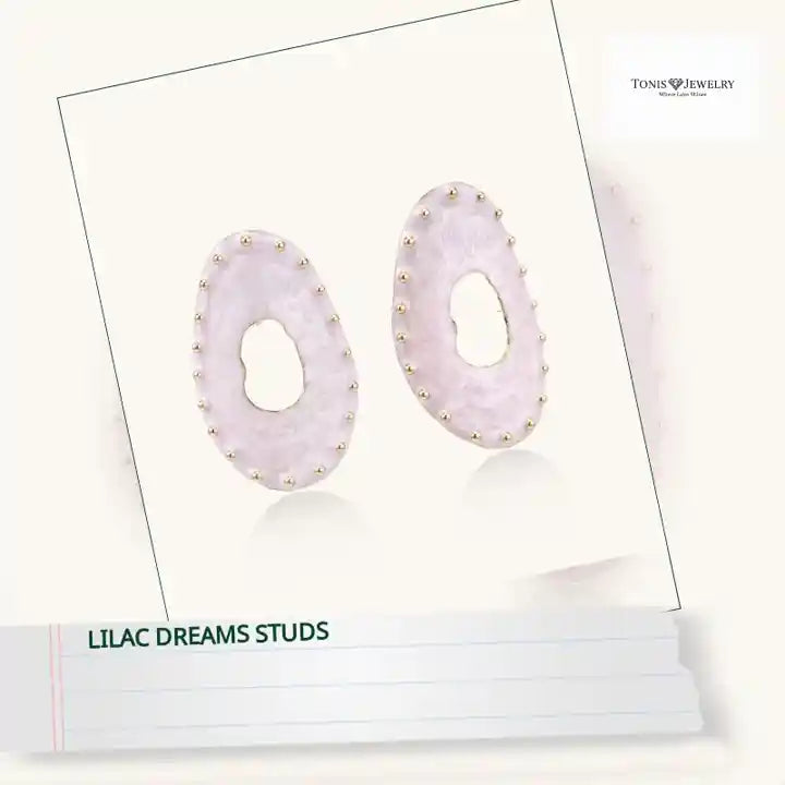 Lilac Dreams Studs by@Outfy