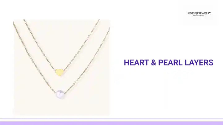 Heart &amp; Pearl Layers by@Outfy