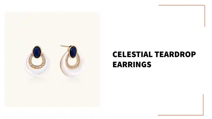 Celestial Teardrop Earrings by@Outfy
