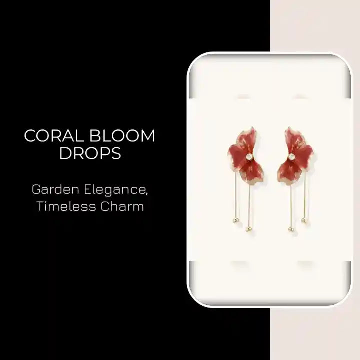 Coral Bloom Drops by@Outfy