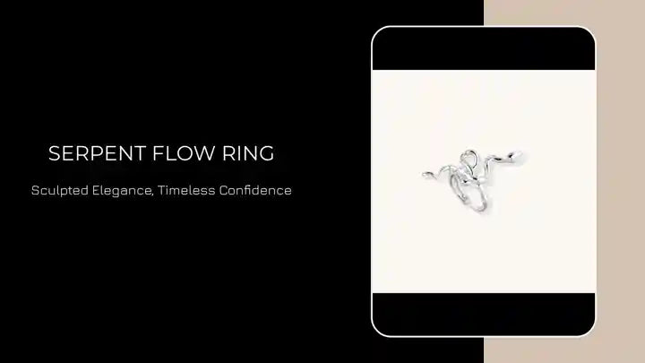Serpent Flow Ring by@Outfy