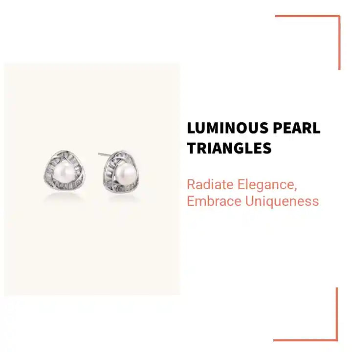 Luminous Pearl Triangles by@Outfy