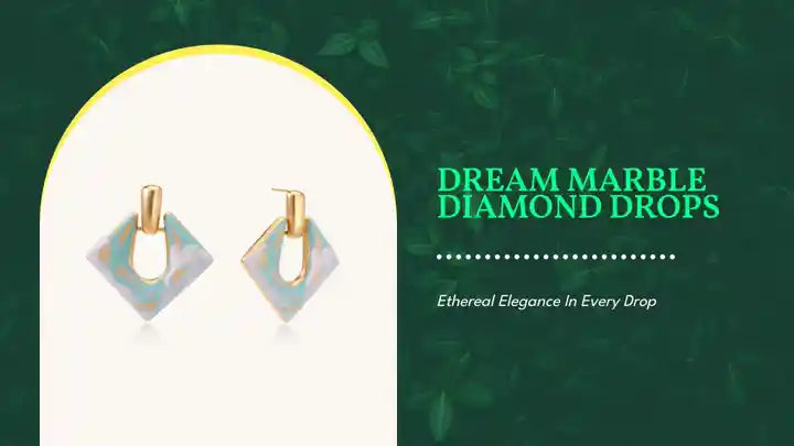 Dream Marble Diamond Drops by@Outfy