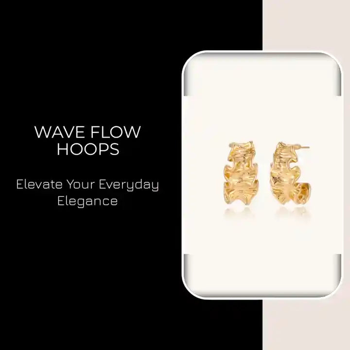 Wave Flow Hoops by@Outfy