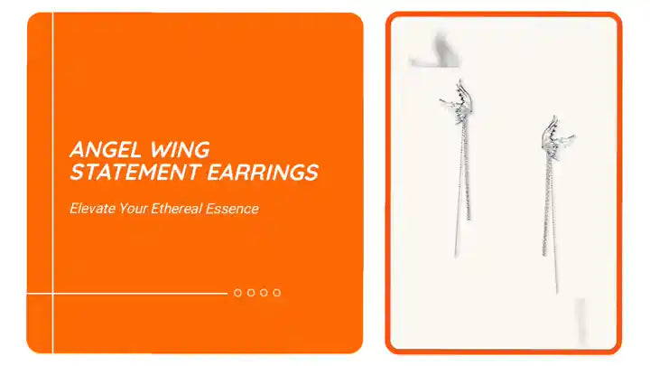 Angel Wing Statement Earrings by@Outfy