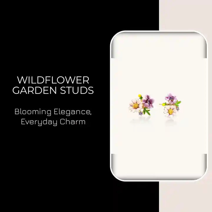 Wildflower Garden Studs by@Outfy