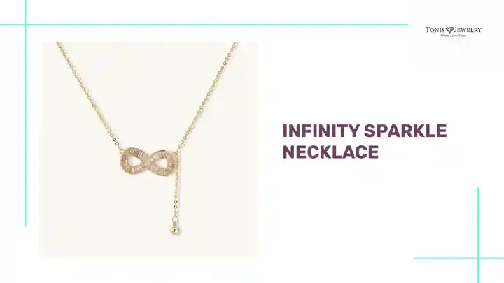 Infinity Sparkle Necklace by@Outfy