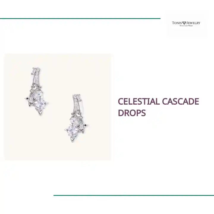 Celestial Cascade Drops by@Outfy