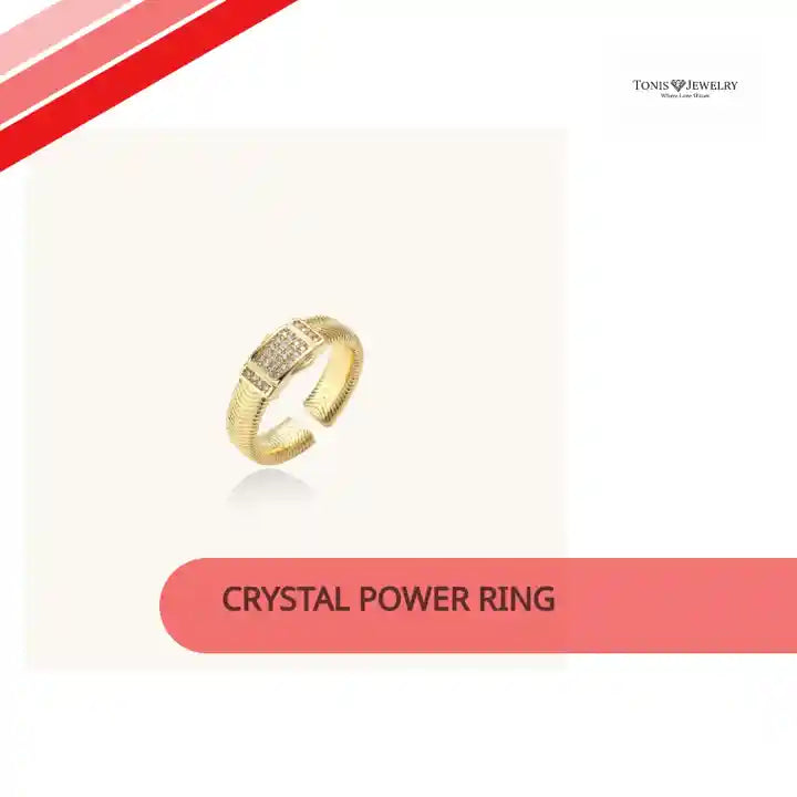 Crystal Power Ring by@Outfy