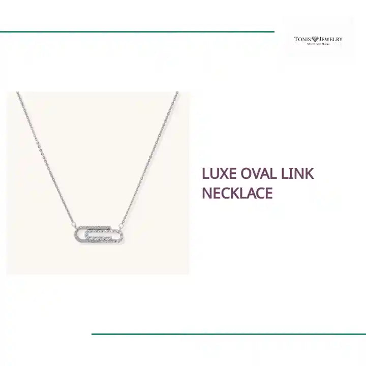 Luxe Oval Link Necklace by@Outfy