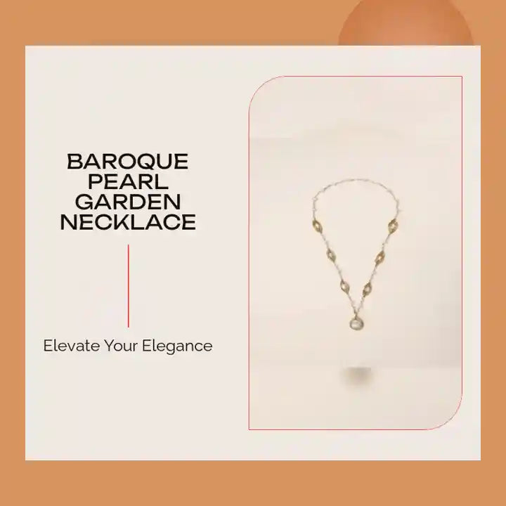 Baroque Pearl Garden Necklace by@Outfy