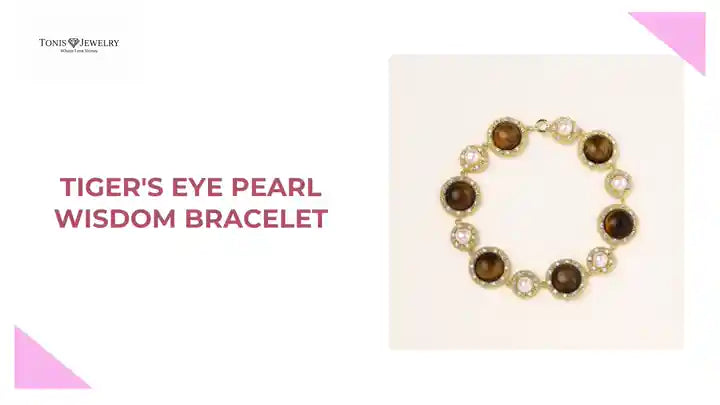 Tiger's Eye Pearl Wisdom Bracelet by@Outfy