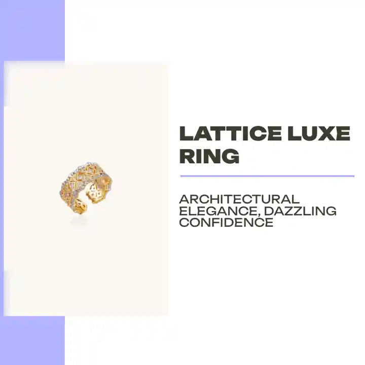 Lattice Luxe Ring by@Outfy
