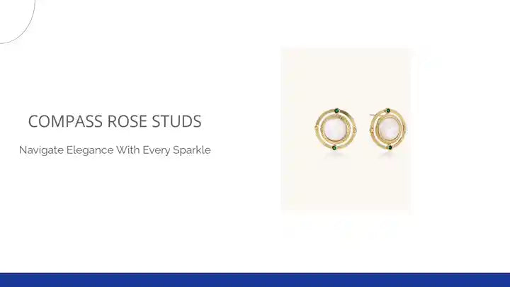 Compass Rose Studs by@Outfy