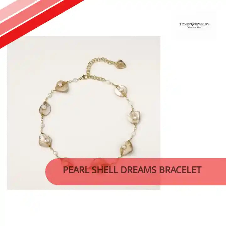 Pearl Shell Dreams Bracelet by@Outfy