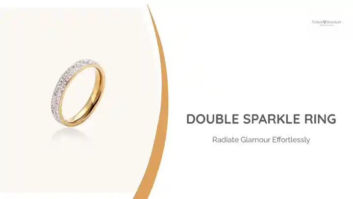 Double Sparkle Ring by@Outfy