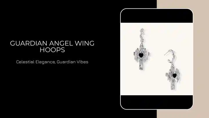 Guardian Angel Wing Hoops by@Outfy